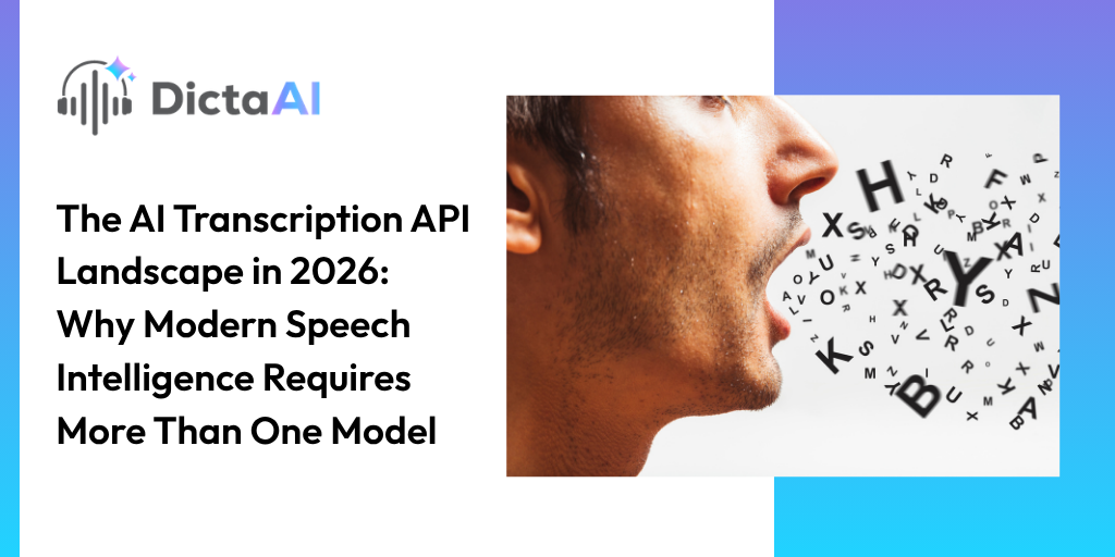 The AI Transcription API Landscape in 2026:  Why Modern Speech Intelligence Requires More Than One Model